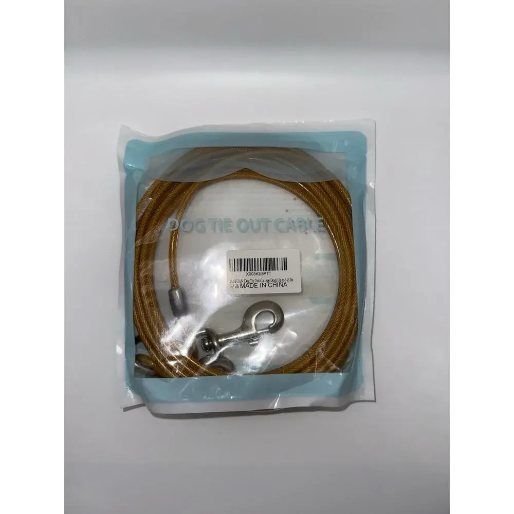 Dog Tie Out Cable 20 Feet, Tie Out Cable for Dogs Heavy Duty Up to 165 LBS, Dog